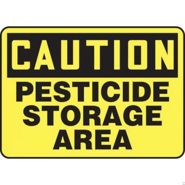 Accuform OSHA CAUTION SAFETY SIGN PESTICIDE MCHL653VP MCHL653VP - main
